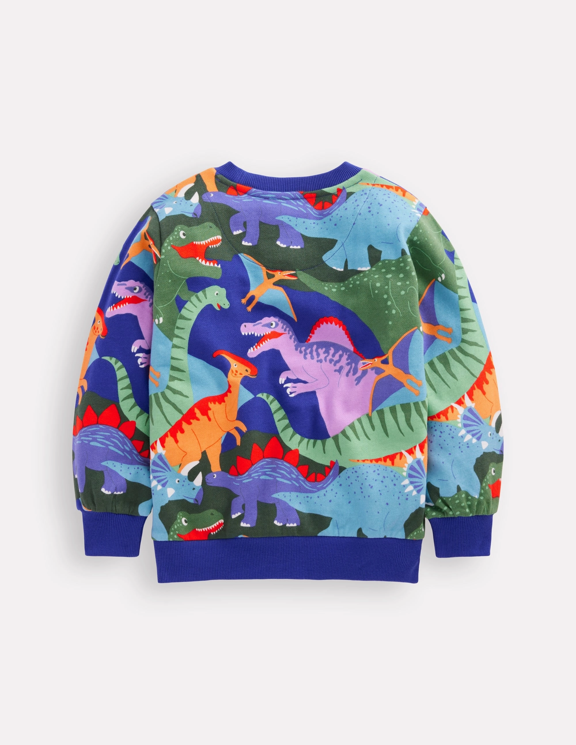 Printed Sweatshirt-Multi Dino Camo Sun Protective Fabric
