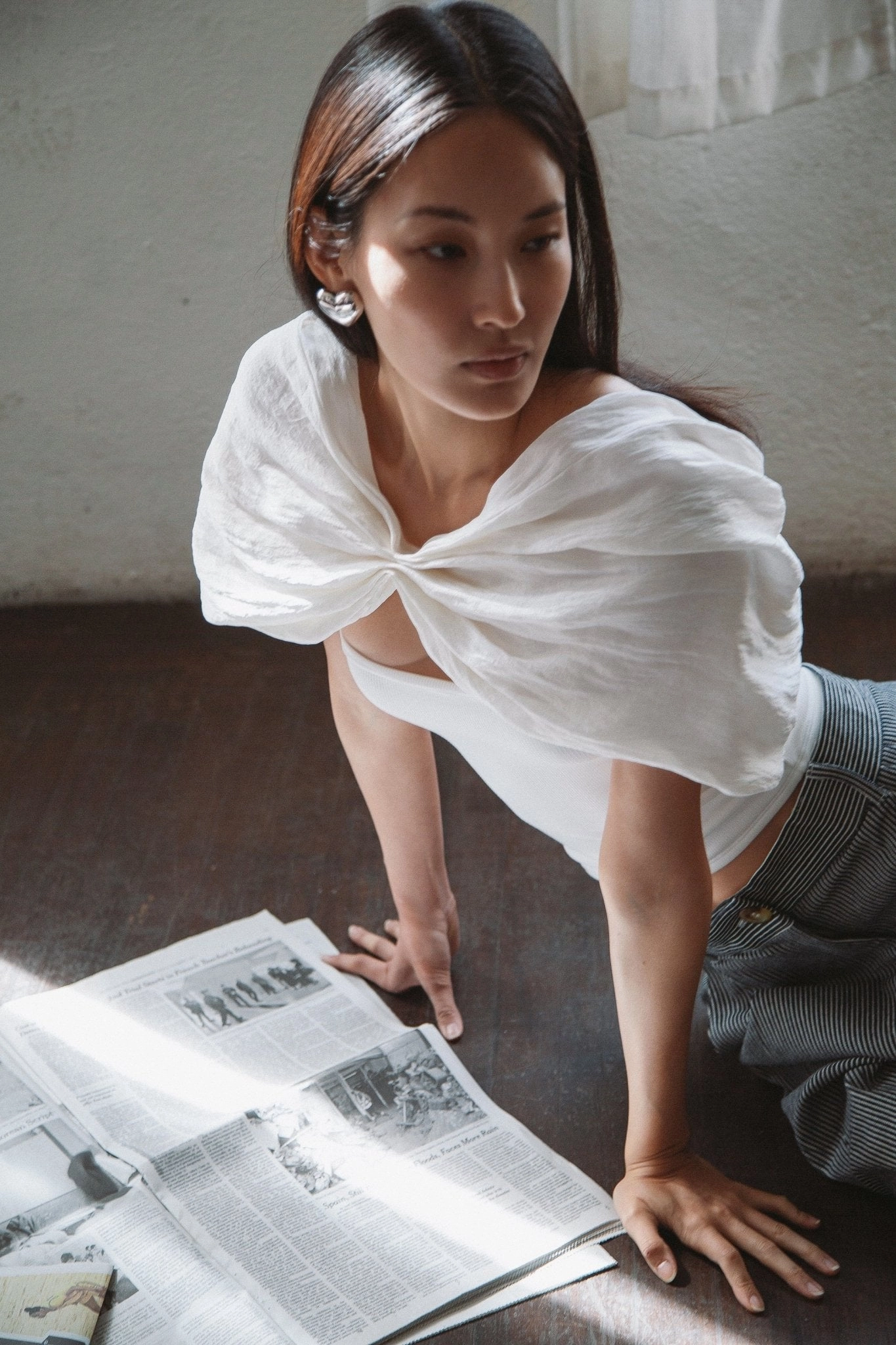 ELIAS CAPE TOP Ethically Sourced Yarn