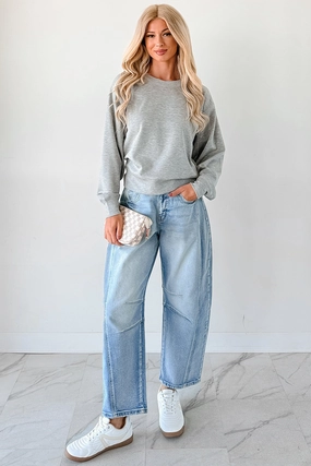 TaglessDesign Call It A Day Classic Crewneck Sweatshirt (Grey)