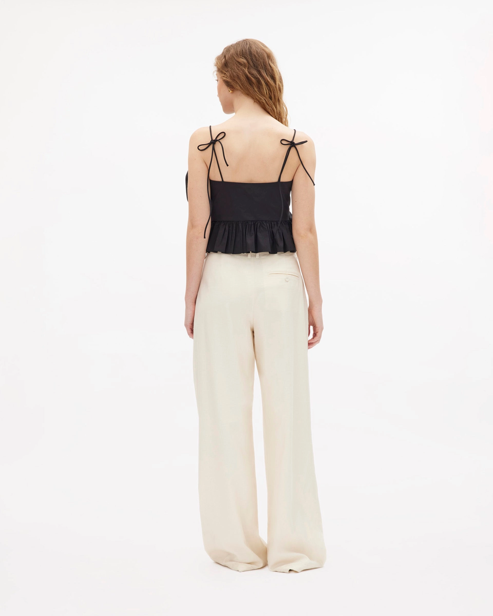 Claudette Top YarnDyeStripe StaticResistant Material