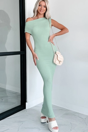 Mindful Muse Smocked Maxi Dress (Sage) Beach Moment