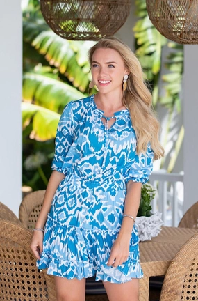 Simple Profile Ibiza Dress / Aegean Ikat
