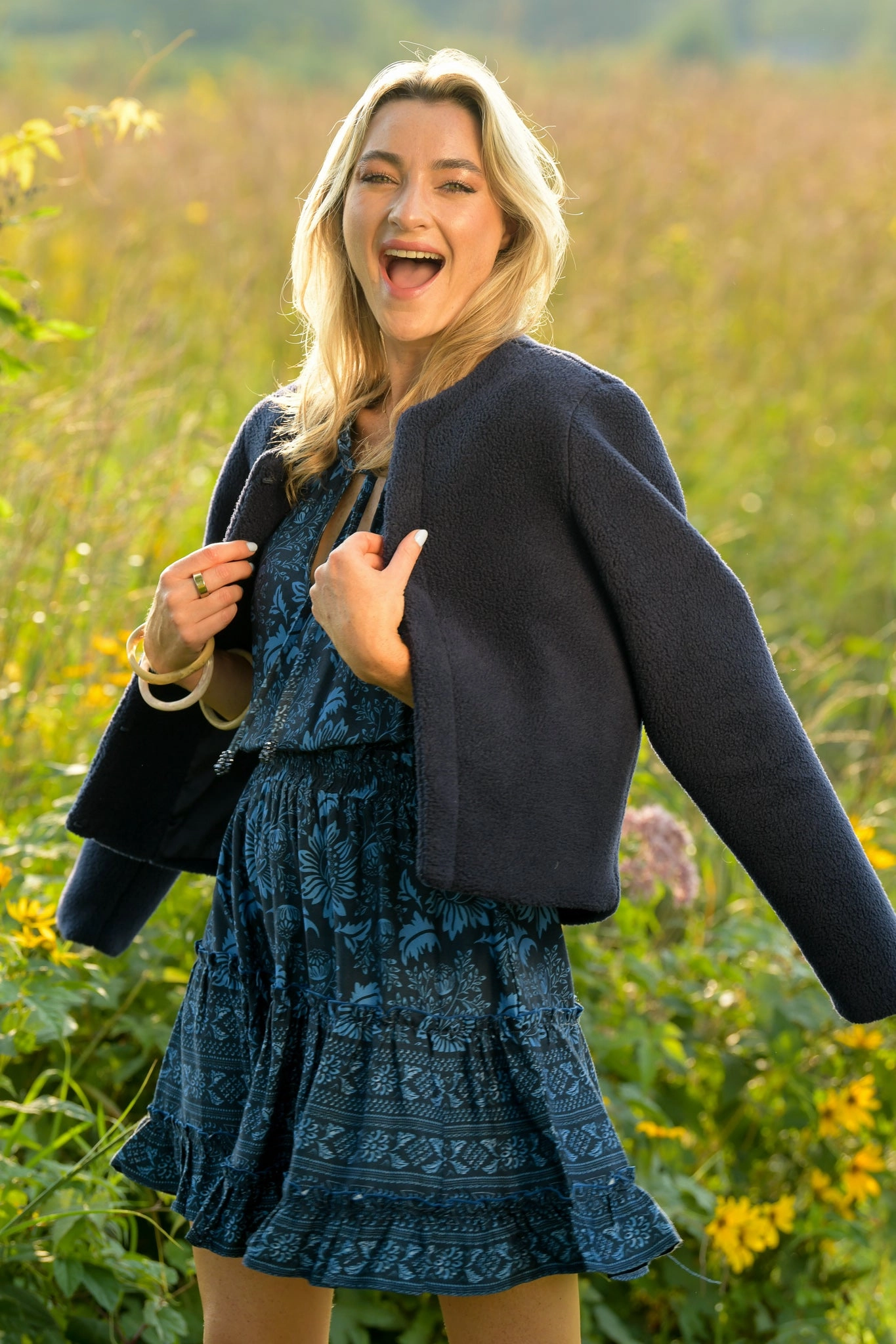 Neat Finish Ibiza Dress / Indigo Cabbage