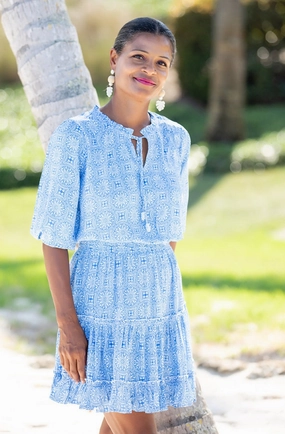 Field Fresh Ibiza Dress / Periwinkle Medallion