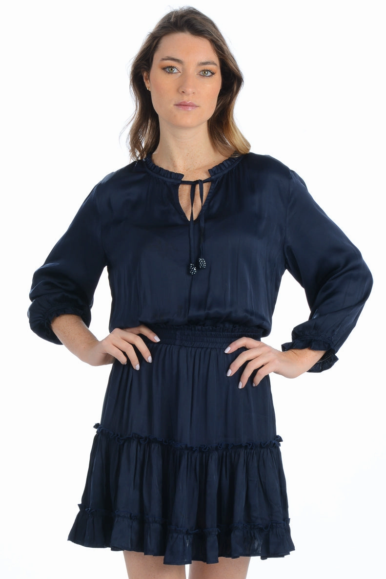 Ibiza Dress / Sapphire Silk Elegant Touch