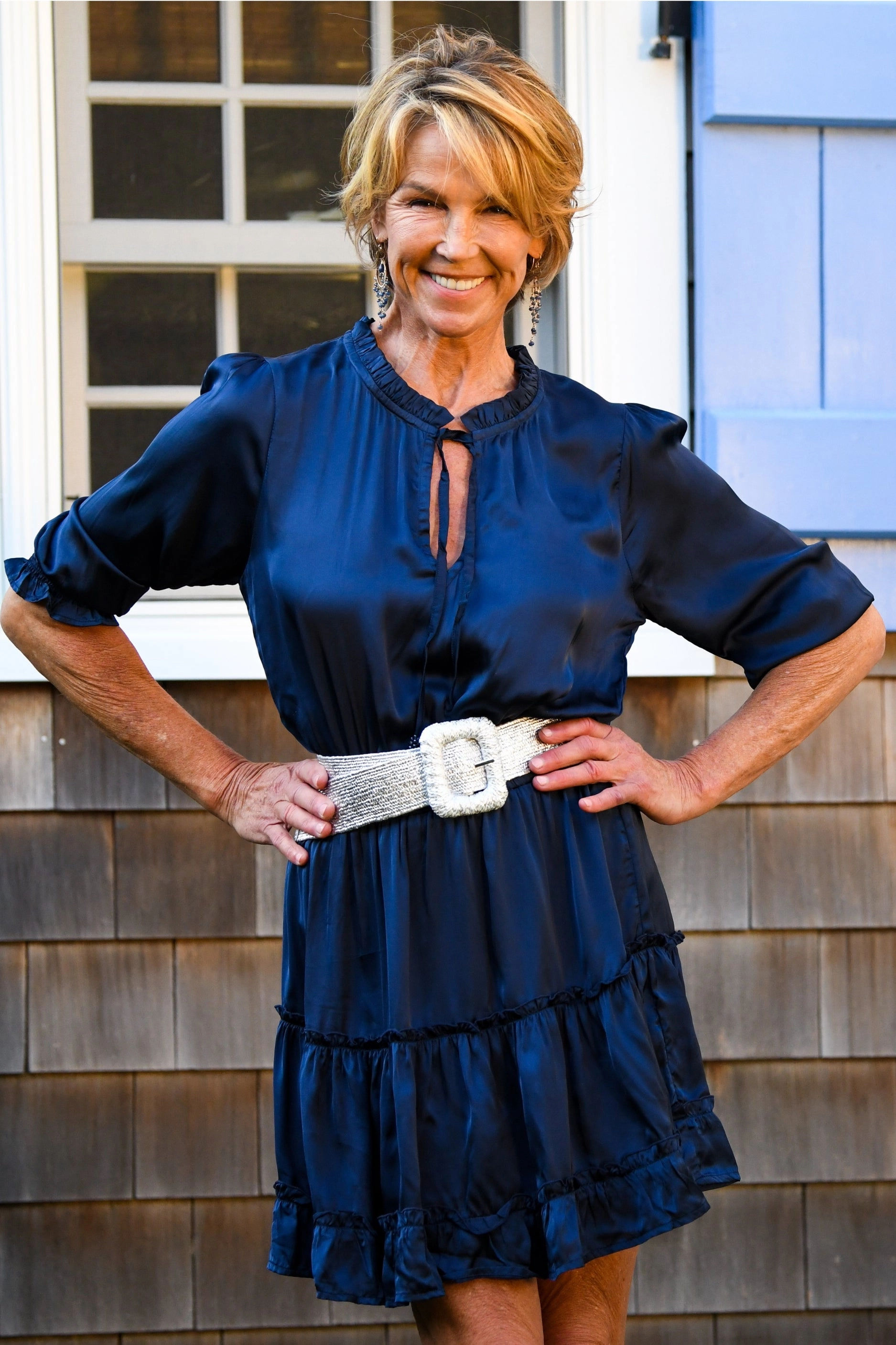 Stylish Look Ibiza Dress / Sapphire Silk