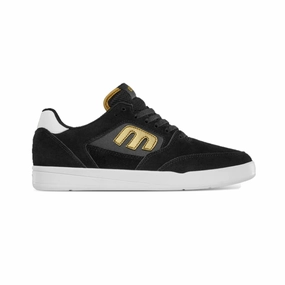ETNIES 4101000516 973 VEER MICHELIN X AURELIEN GIRAUD MN'S (Medium) Black/Gold/White Suede, Synthetic & Textile Skate Shoes Abrasion   Resistant