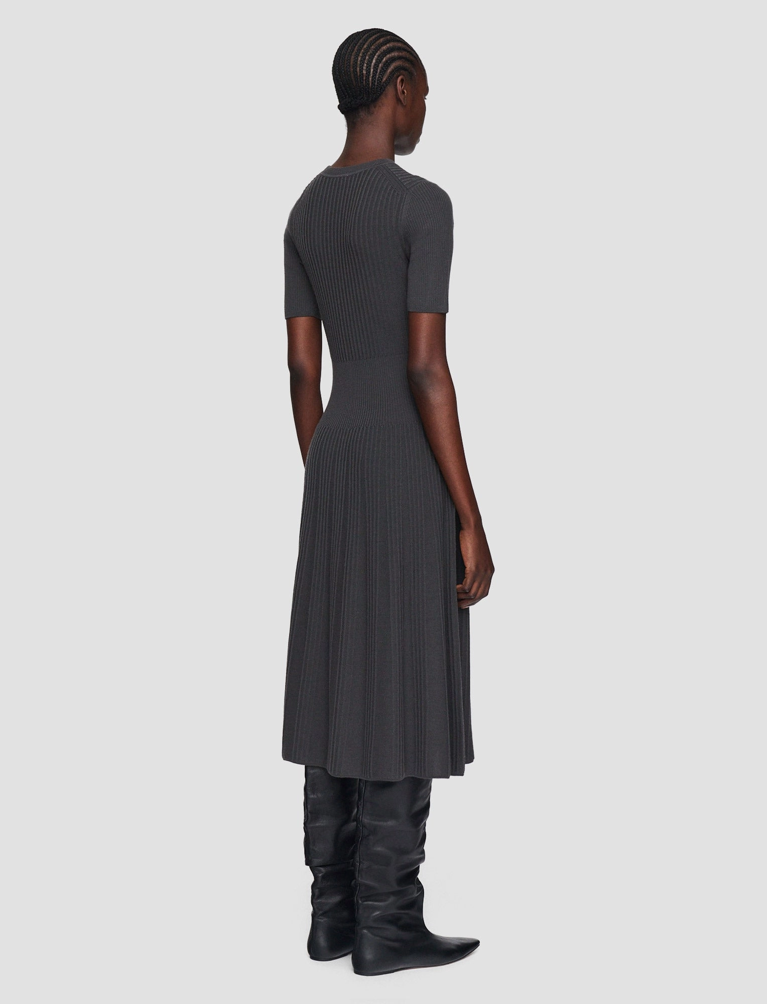 velvet feel Fluid movement Merino Rib Dress