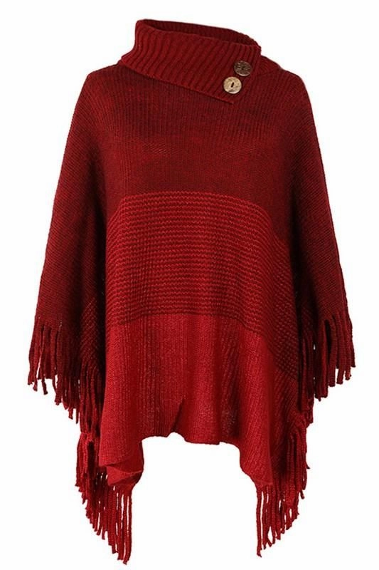 AntiOdorTreatment SWEATER HALF OPEN COLLAR CLOAK