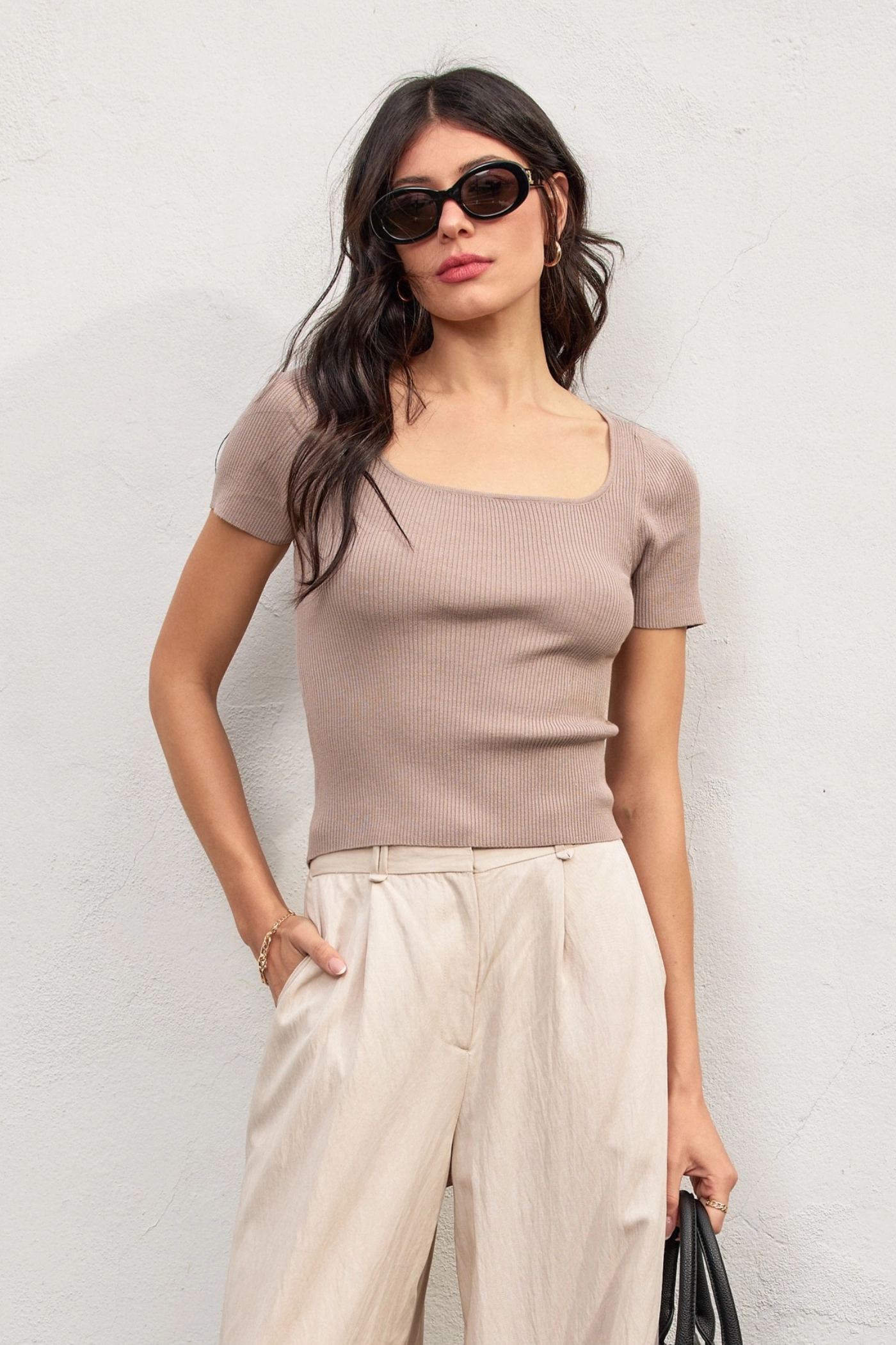 Compact TravelFriendly Design SERENA SQUARE NECK TOP