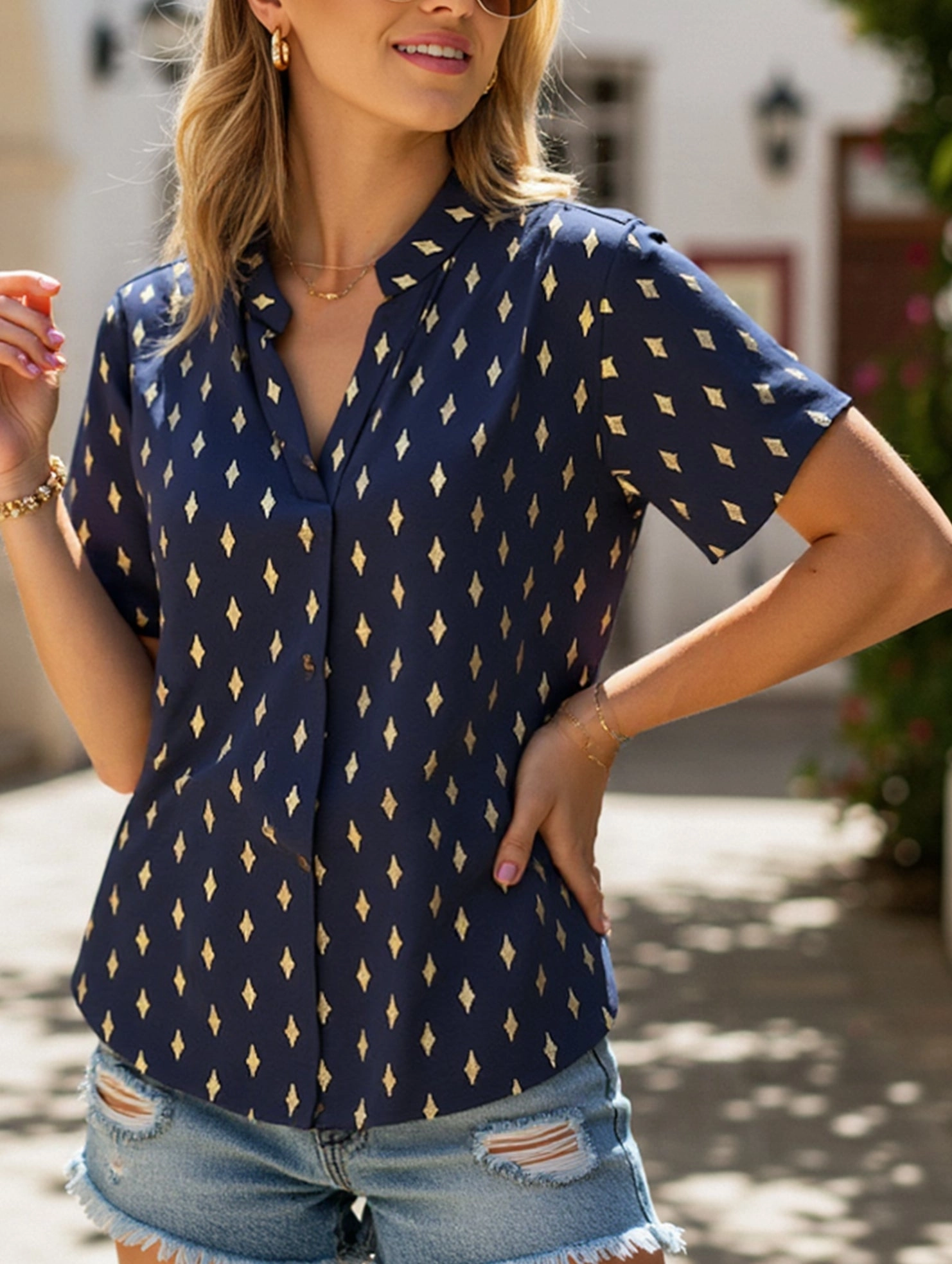 Diamond Bronzing Shirt ??Elegant Shine for Special Moments UltraSoftInterior Soft Cotton Blend