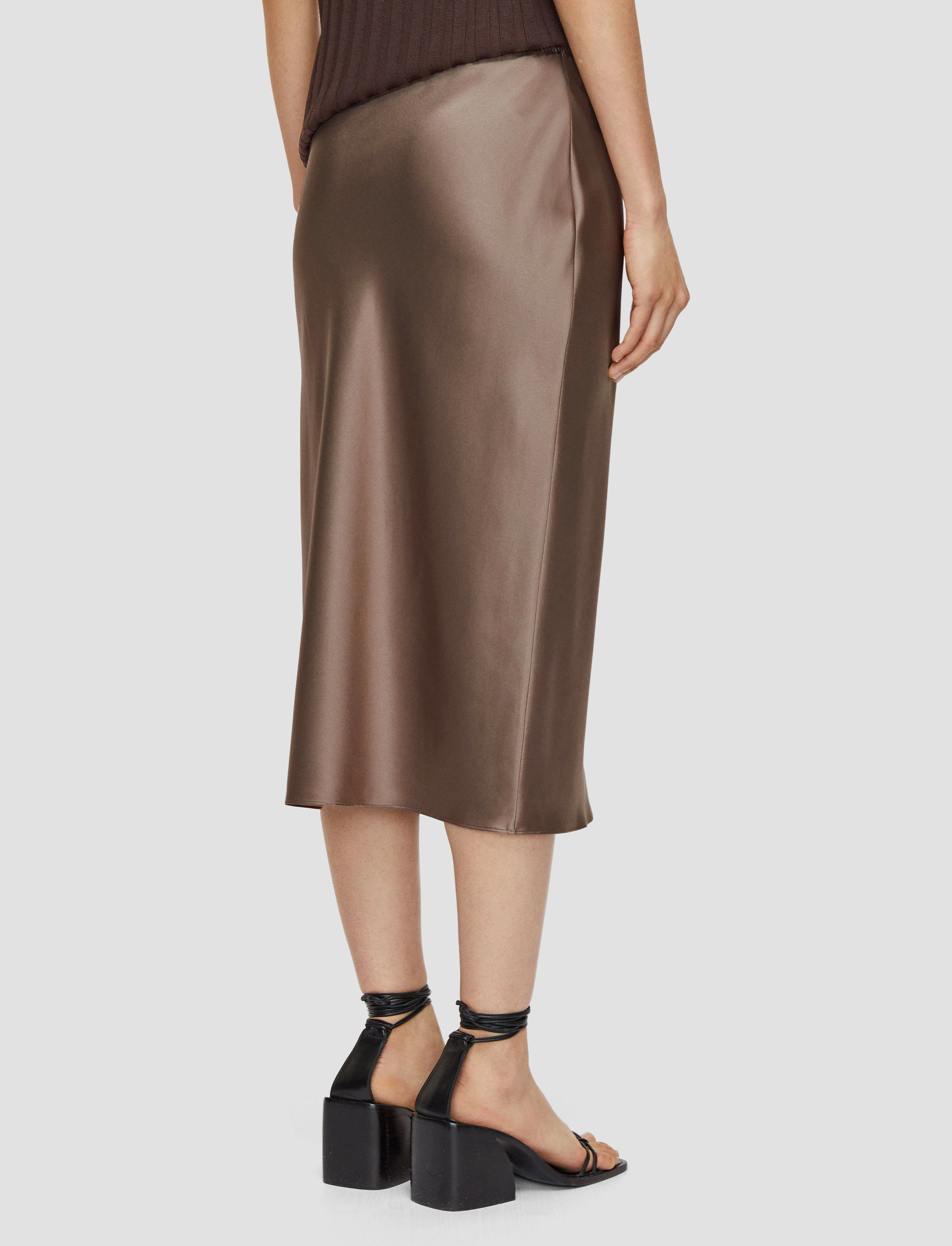 Isaak Silk Satin Skirt Warm Insulation
