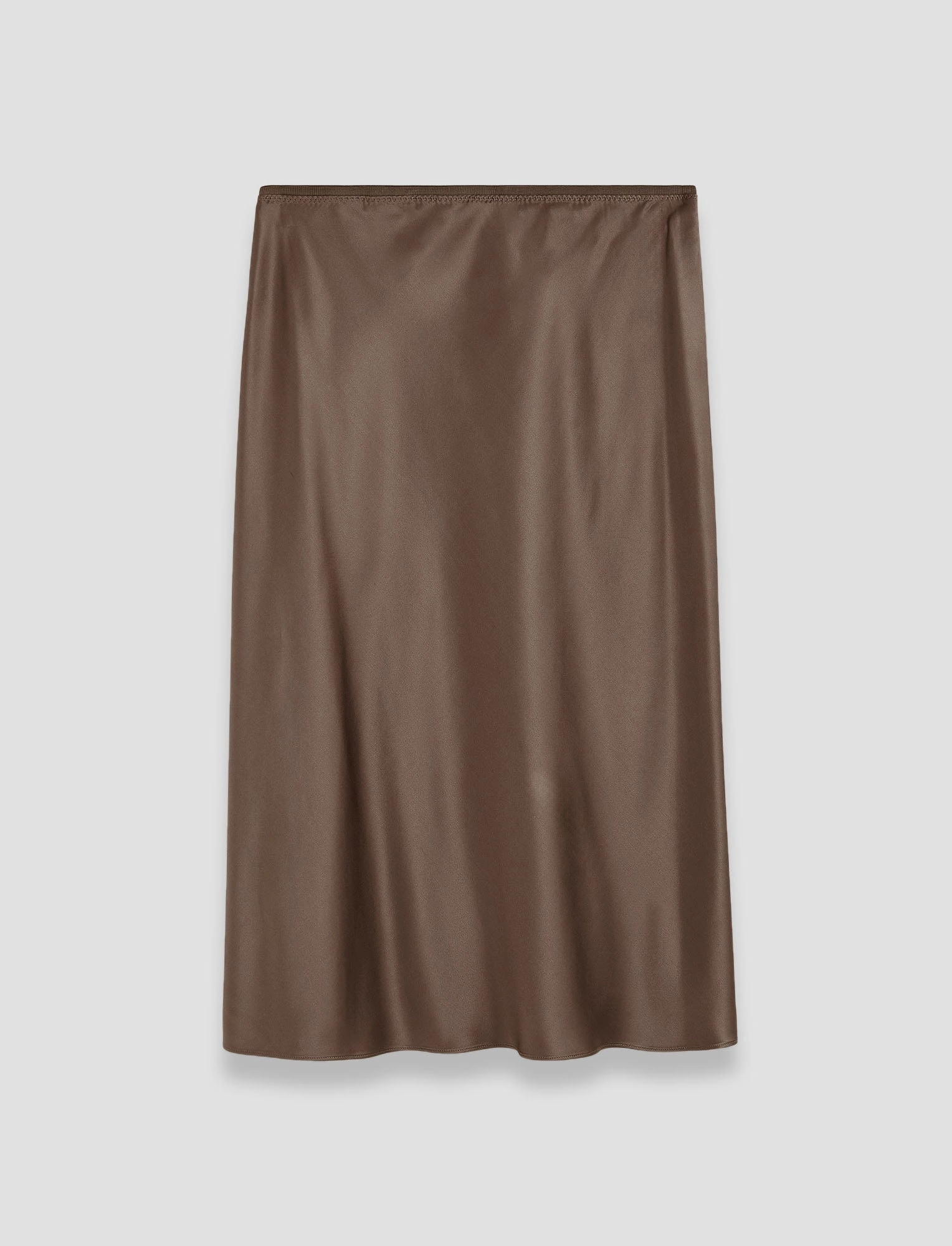 Light Edge Minimalist Chic Isaak Silk Satin Skirt
