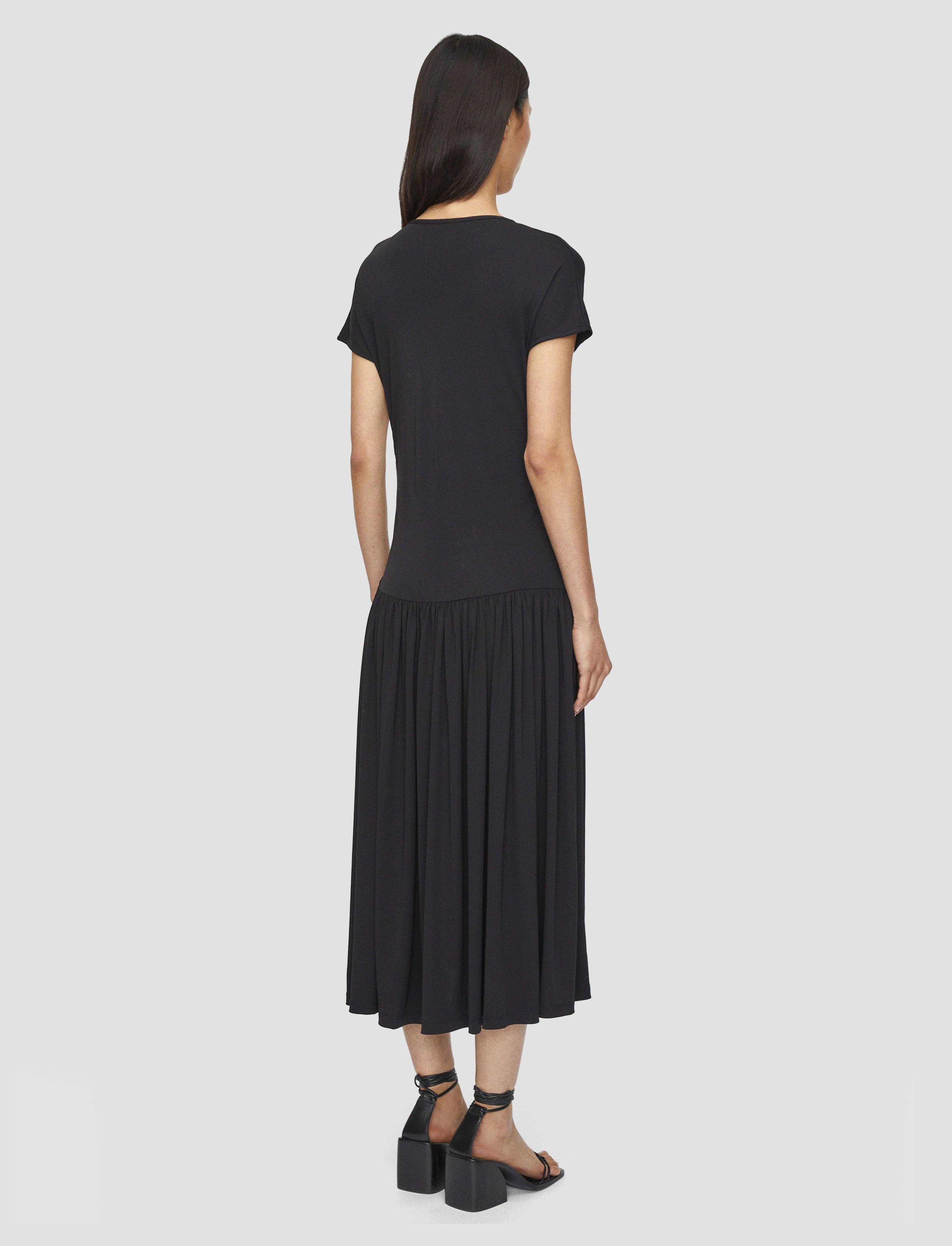 High-waisted evening piece Coastal Soft Isaure Crepe Jersey  Dress