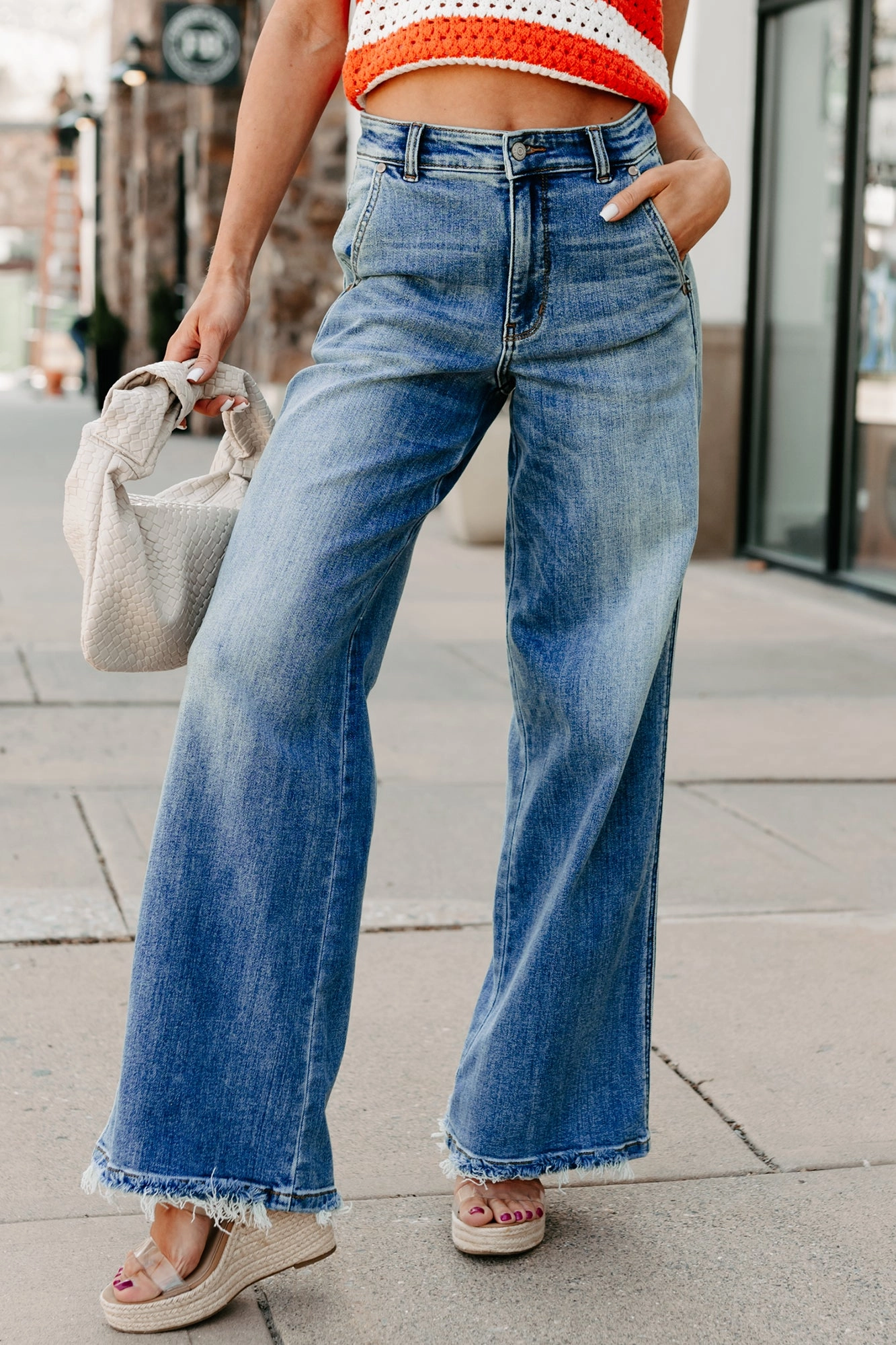 Roomy Fit Jack High Rise Wide Leg Judy Blue Jeans (Medium)