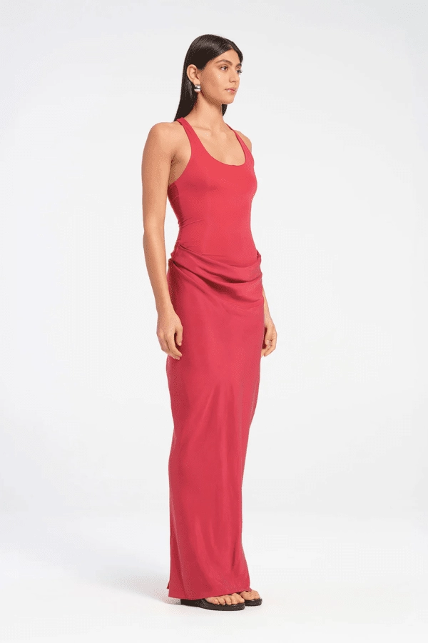Body Ease Jade Dress Scarlet