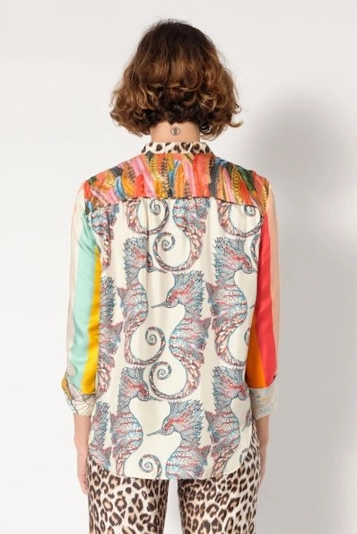 Reinforced Buttonholes Petal Sleeve Architecture Jeanne Mix St Jacques