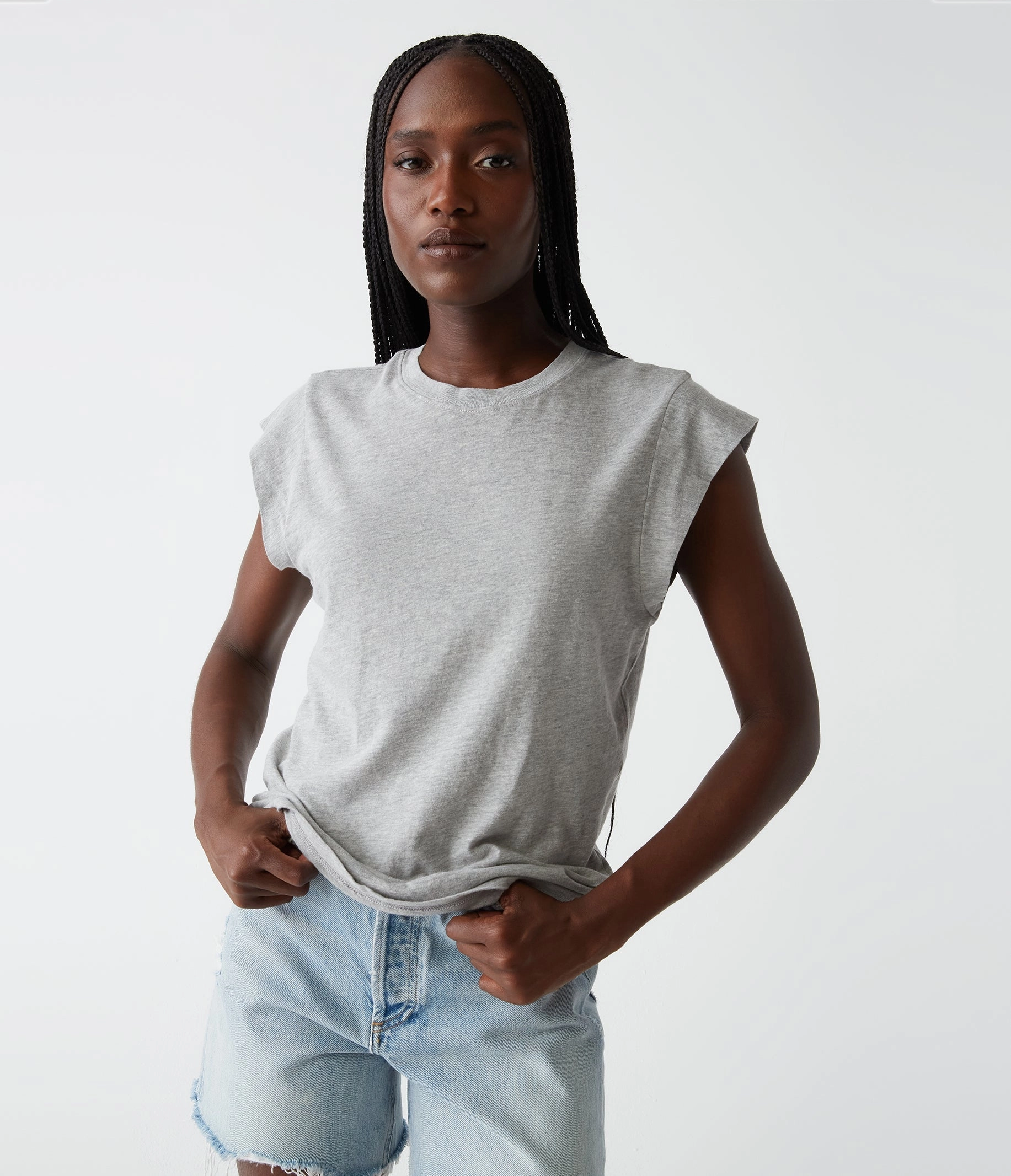 Flatlock Seam Technology MultiPanelBreathability JOEY POWER SHOULDER TEE