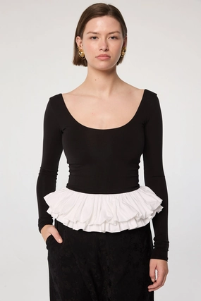 JUBIN TOP AdjustableCuffs Natural Fiber Blend