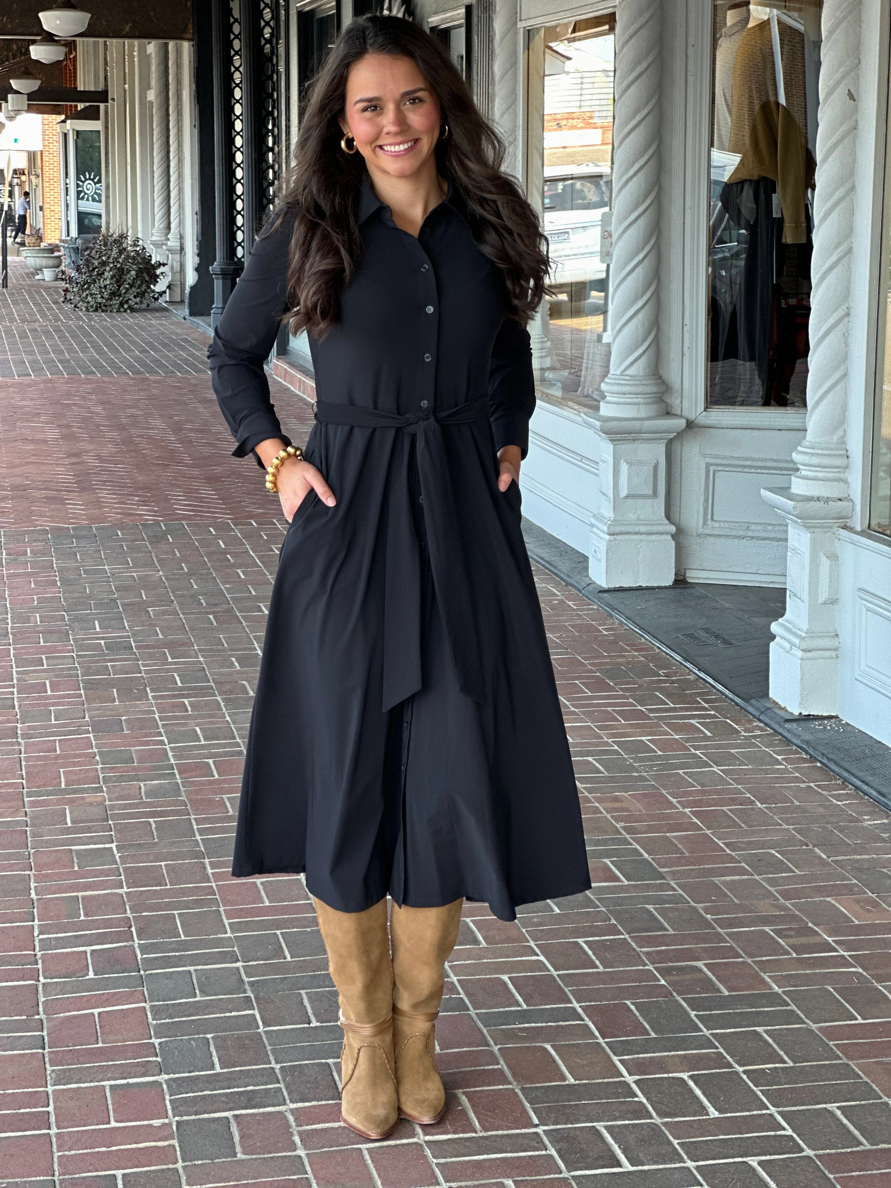 Jude Connally Kitty Dress in Black Comfortable Wear