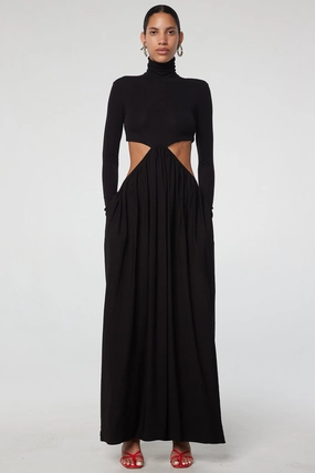 KAI DRESS Sleek long-sleeve dress