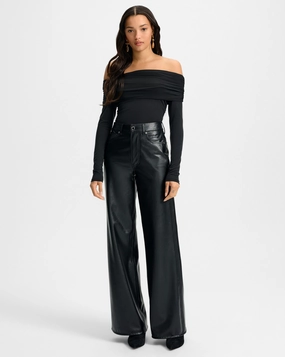 All Around Fit Kasey Wide-Leg Pant Black