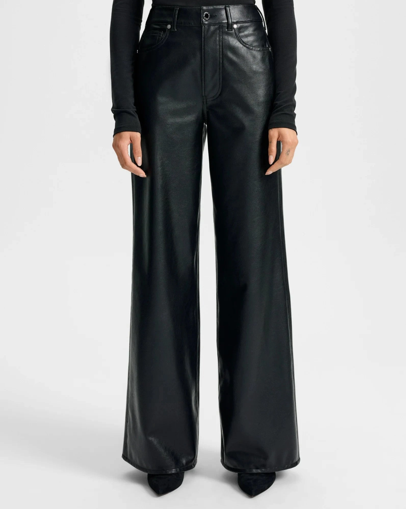 Kasey Wide-Leg Pant Black Body Ready