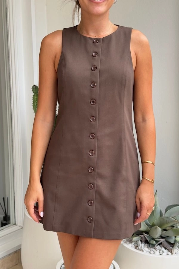 Kate Mini Dress Cocoa Family Warm Easy Pretty