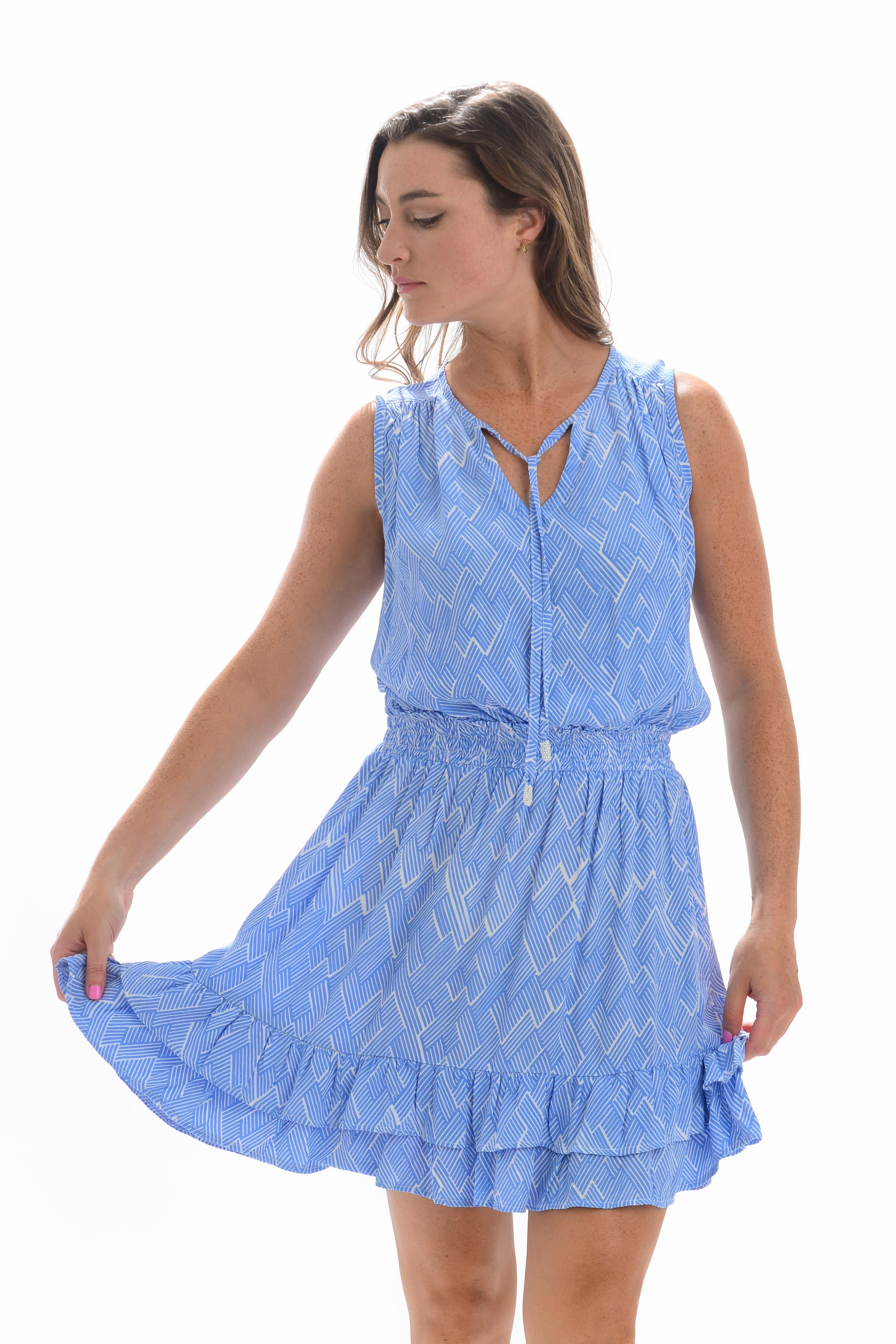 Kaylee Dress / Periwinkle Block Classic Mood