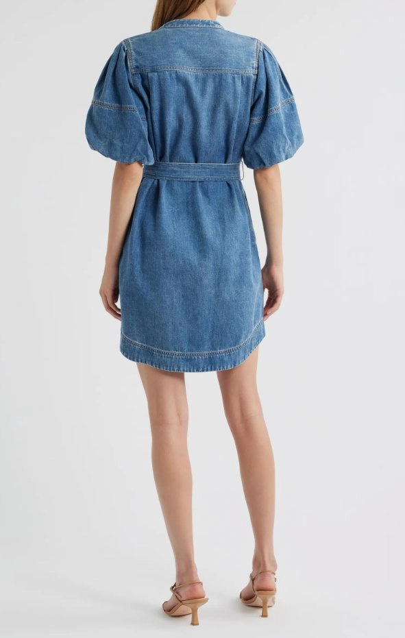 Understated Glam Kingsley Dress Antique Blue