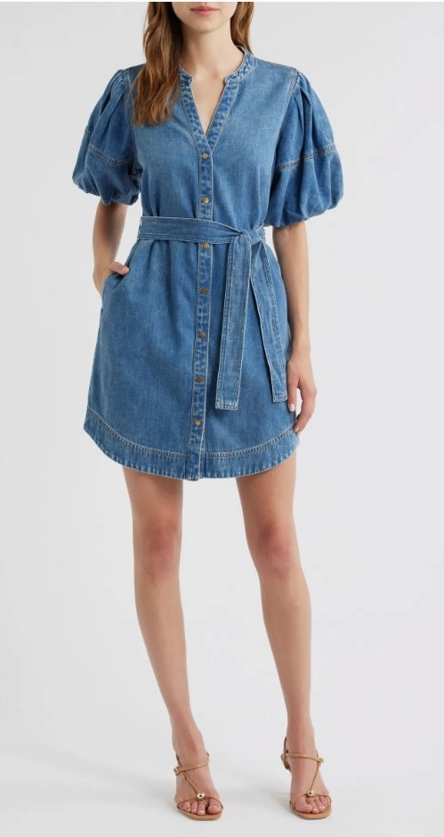 Kingsley Dress Antique Blue Neutral Base