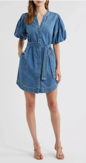 Kingsley Dress Antique Blue Neutral Base