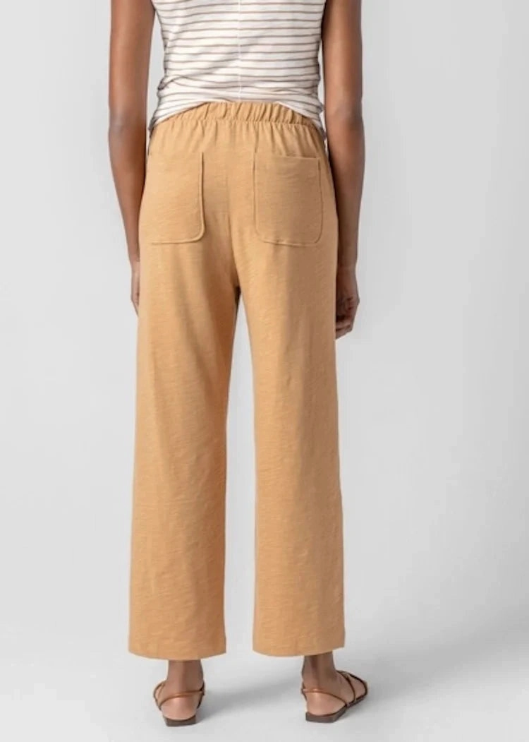 Slip Resistant Knit Drawstring Pant Teak