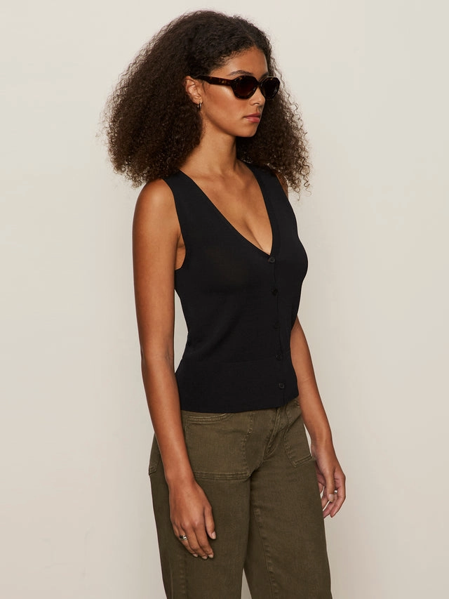 KNITTED BUTTON FRONT Tear Resistant Fiber Blend Simple Dress