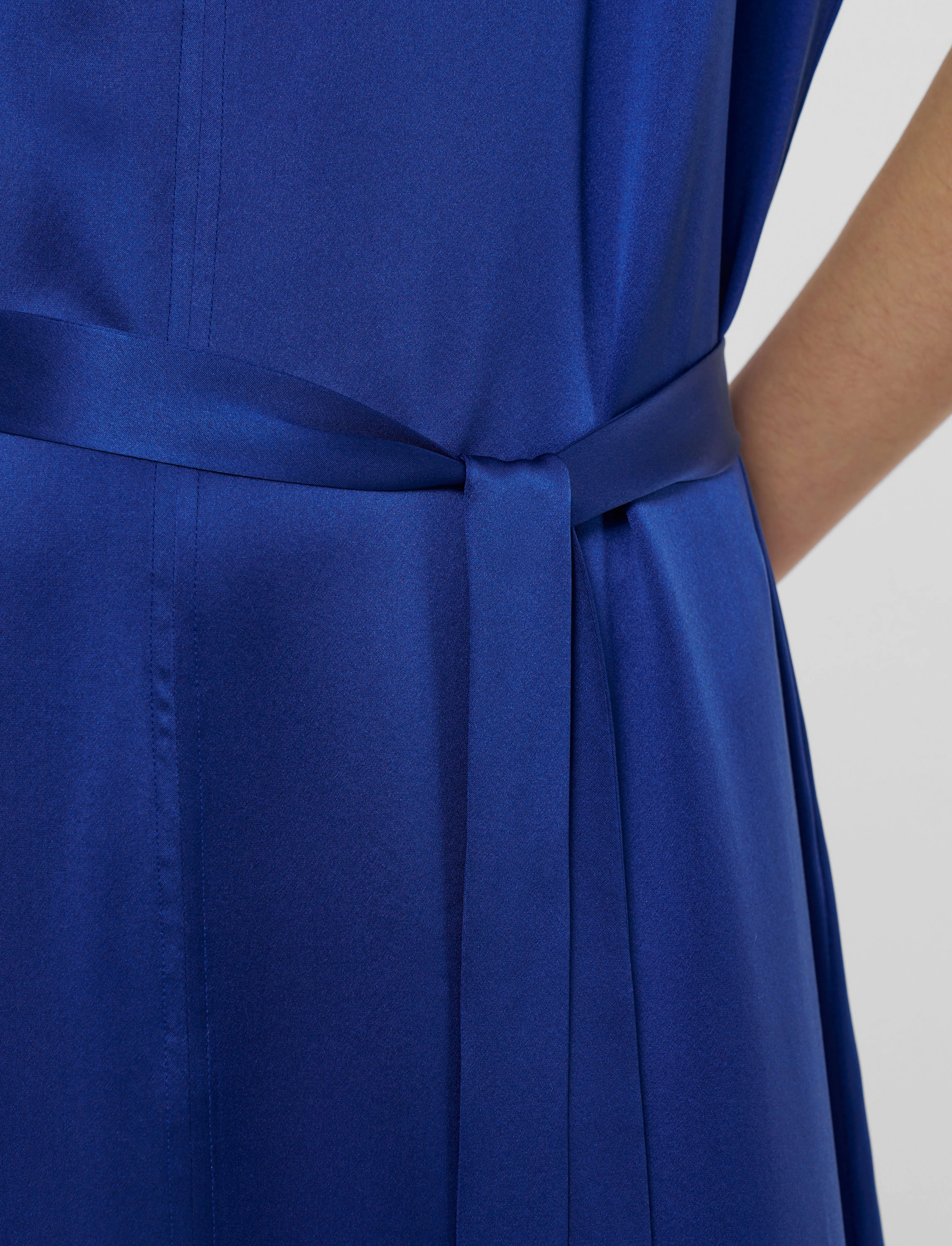 Daviel Silk Satin Dress Japan Cool Air Touch