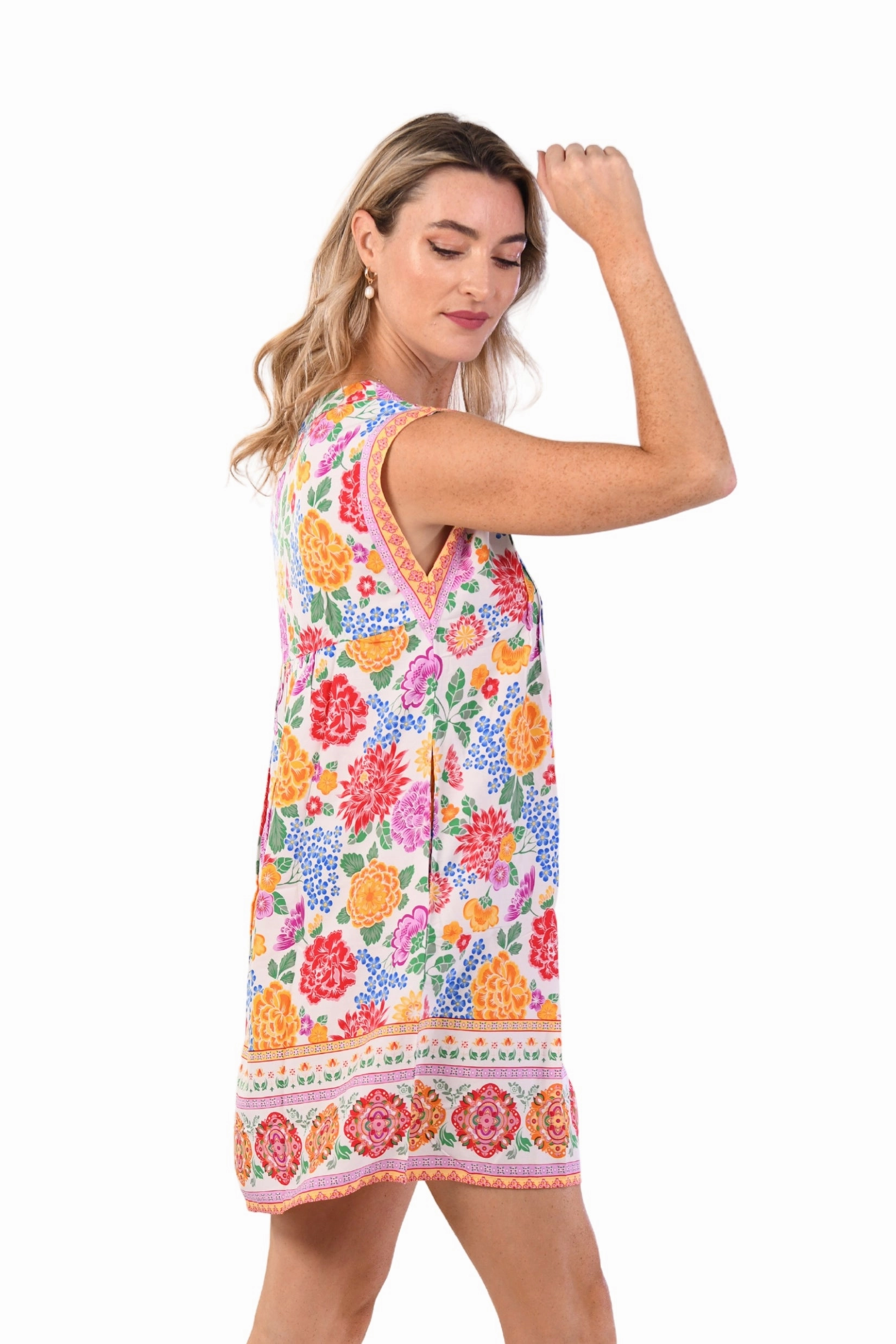 Silky-Feel Kokomo Dress / Multi Floral
