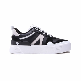 Crystal Glow Breathable mesh design LACOSTE 7-44SFA0112312 L002 222 WMN'S (Medium) Black/White Leather Lifestyle Shoes