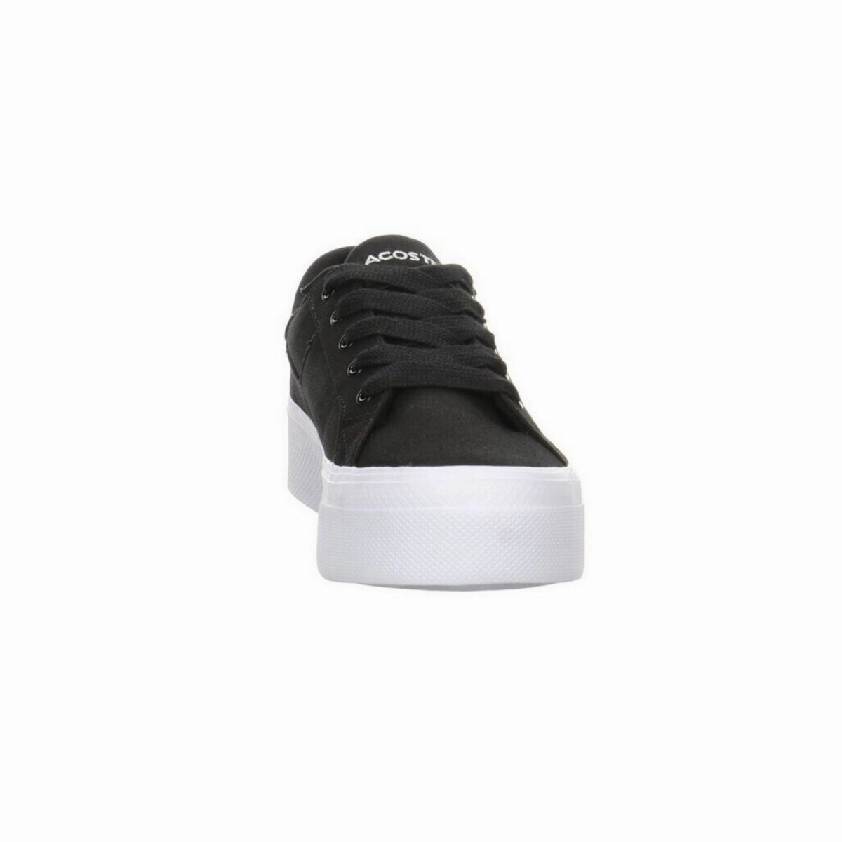 LACOSTE 7-45CFA0012312 ZIANE PLATFORM WMN'S (Medium) Black/White Leather & Synthetic Lifestyle Shoes Park Day