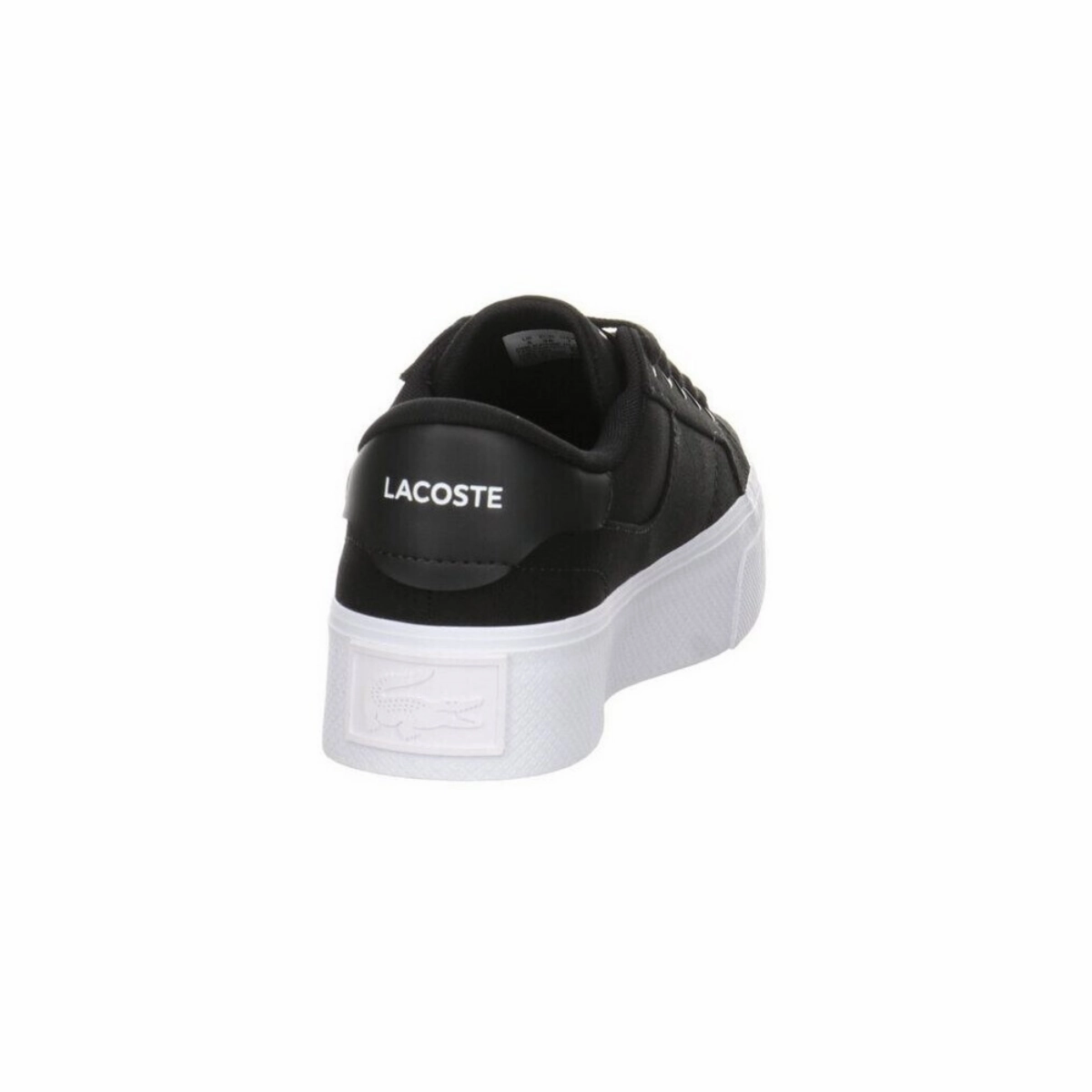LACOSTE 7-45CFA0012312 ZIANE PLATFORM WMN'S (Medium) Black/White Leather & Synthetic Lifestyle Shoes Flexible Torsion Bar