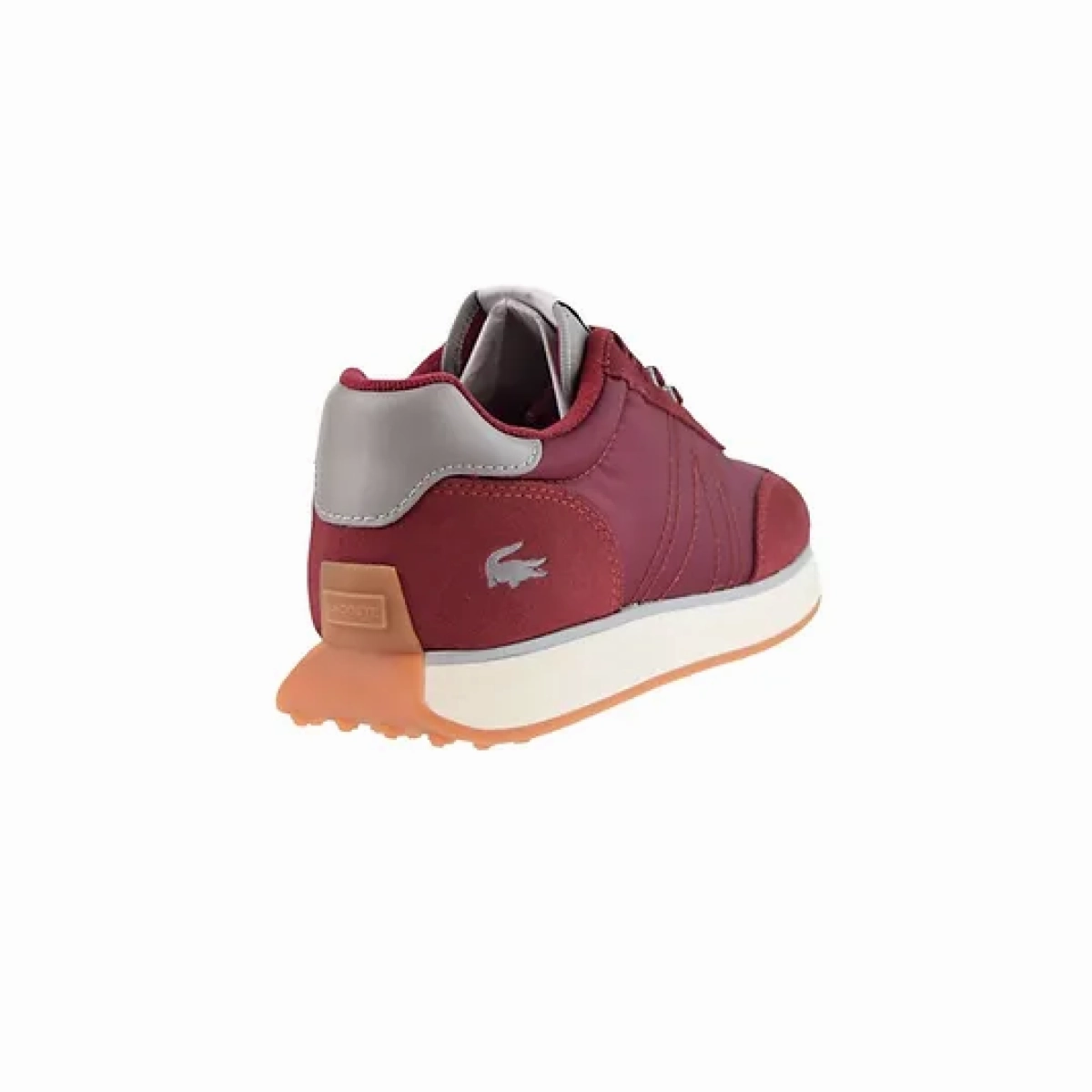 Seamless Fit Running Errands Shine Bright LACOSTE 7-45SMA00033C9 L-SPIN 123 MN'S (Medium) Burgundy/Off White Mesh & Suede Lifestyle Shoes
