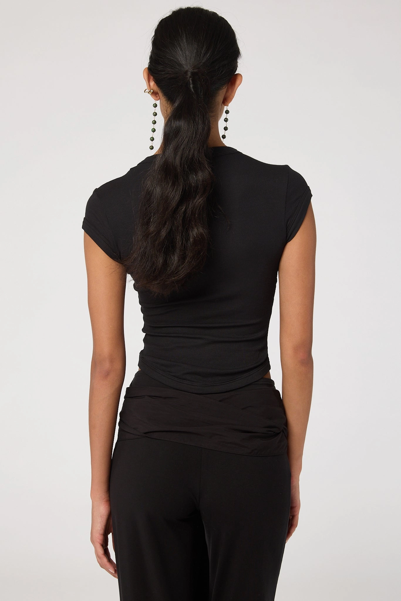 LAVI T-SHIRT BreathableFabric Rolled Hem Detailing