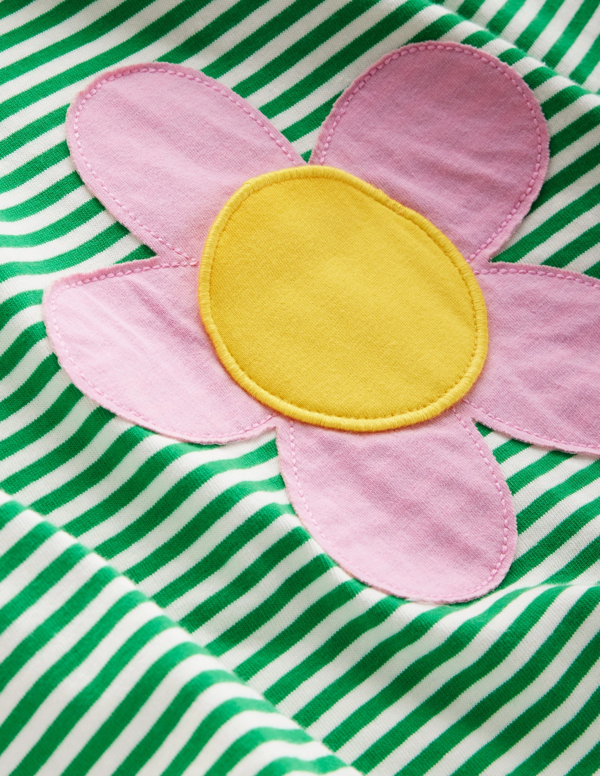 Frill Tunic Leggings Set-Highland Green/ Ivory Flower Anti Static Fabric