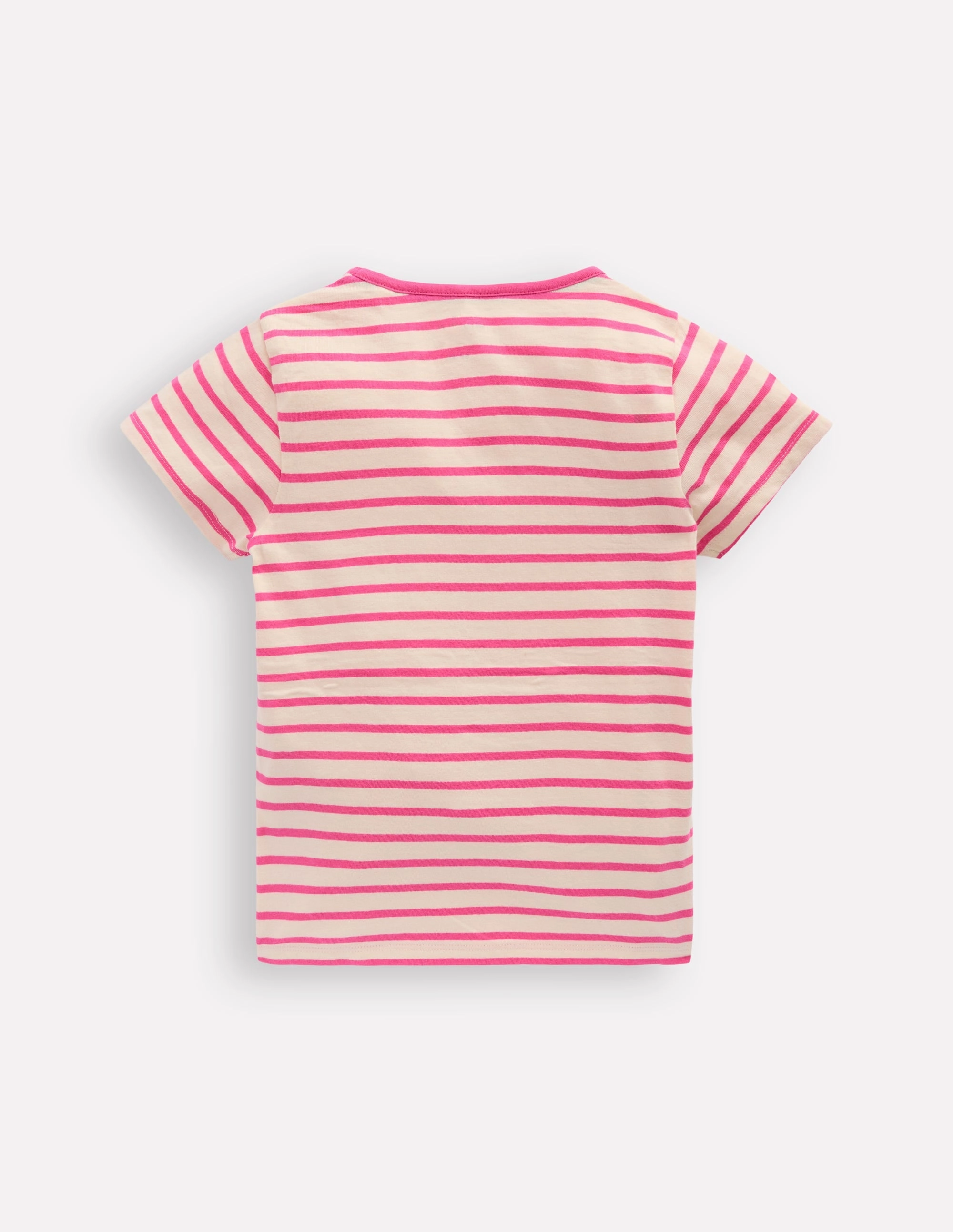 Elastic Edge Binding Short Sleeve Appliqu T-shirt-Rose Petal Pink Cheetah