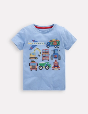 NoSlipSurface Superstitch T-Shirt-Glacier Blue Vehicles
