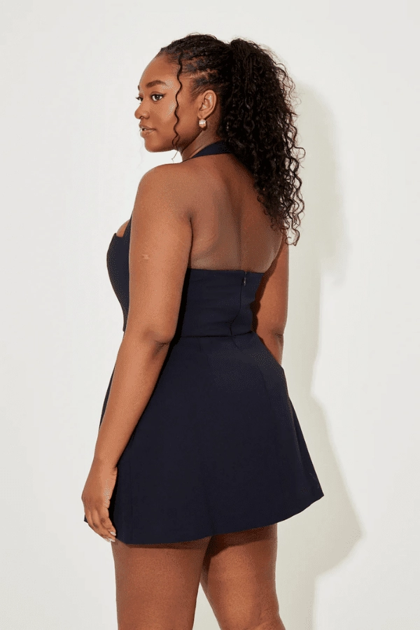 Fresh Mood Light Blend The Ultimate Muse Structured Mini Dress Navy