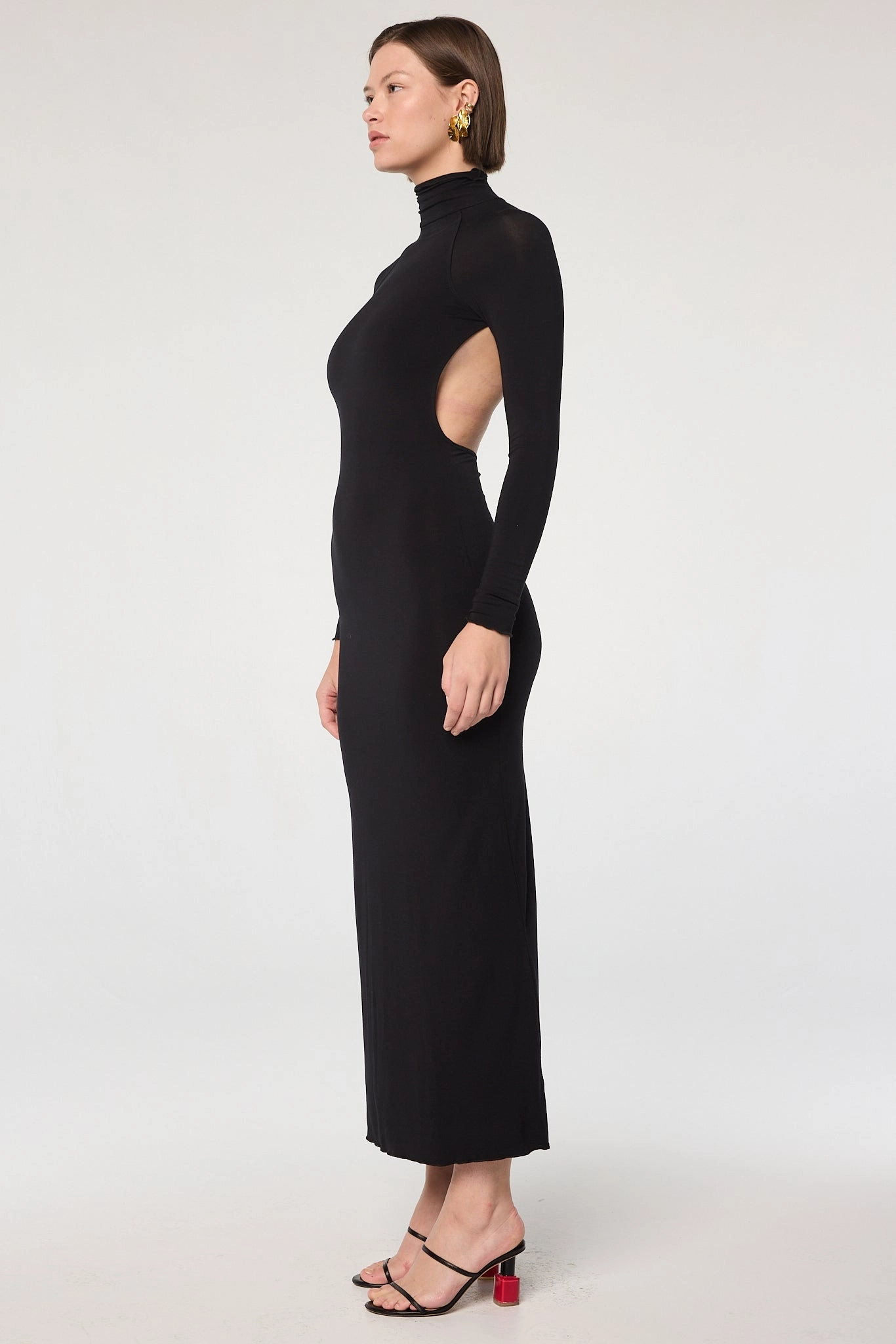 LENNY DRESS Easy Draping Classic knee-length dress