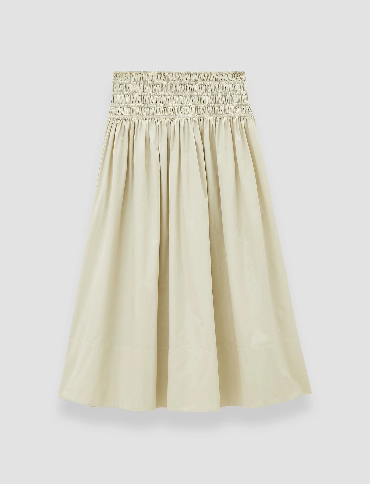 Double Layer Construction Leonie Cotton Sateen Skirt