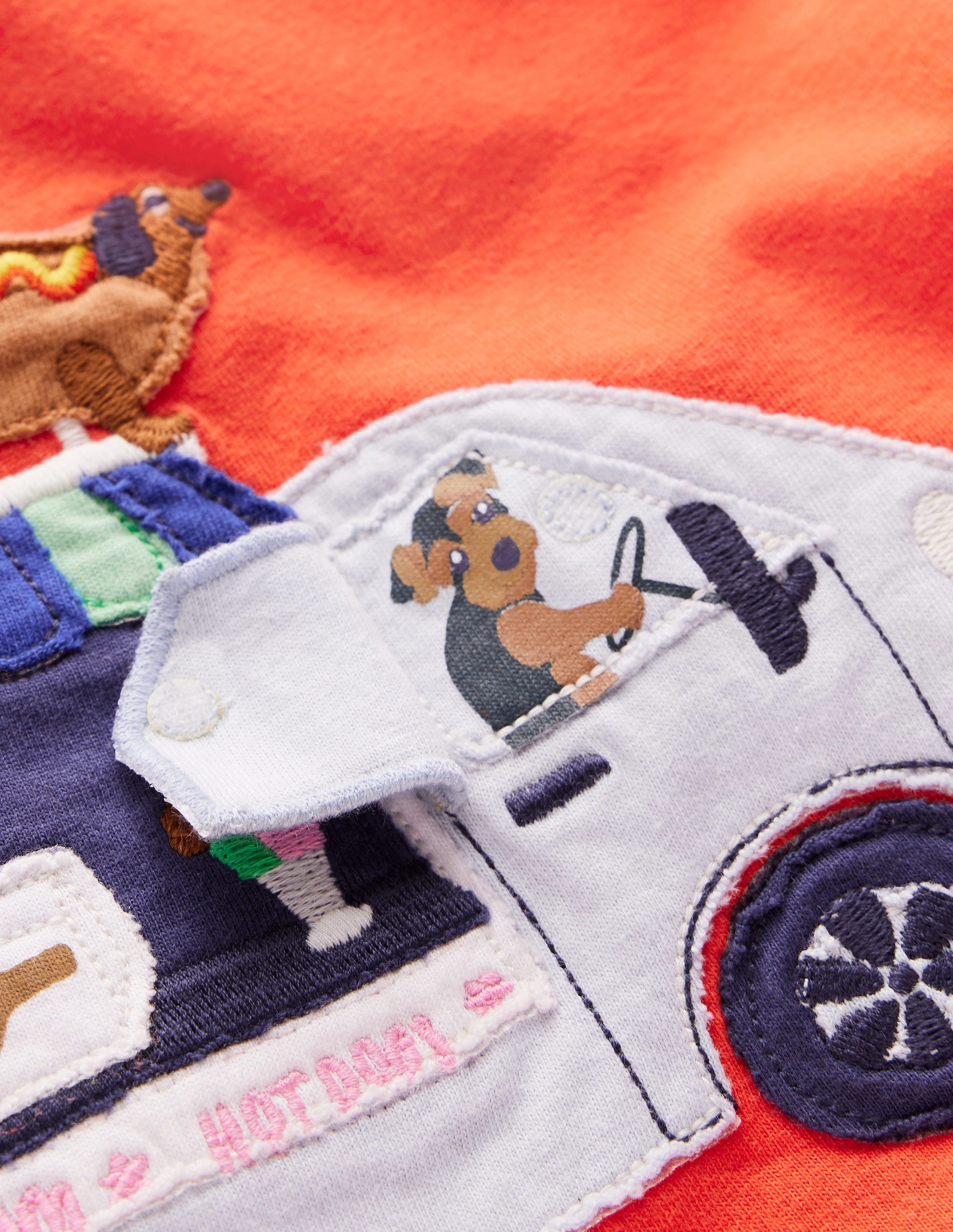 Lift-The-Flap T-shirt-Firecracker Red Lightweight Weave