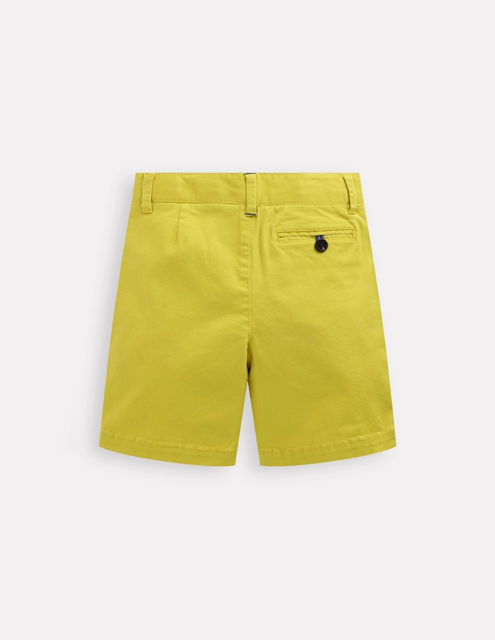 No Bunching multiple pockets Classic Chino Shorts-Pineapple Yellow