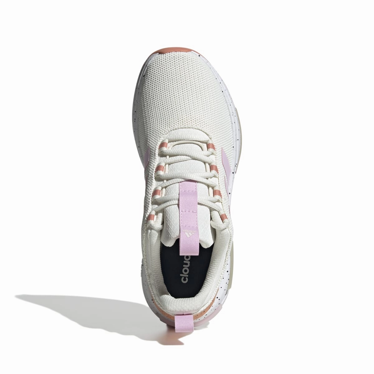 ADIDAS IF0044 RACER TR23 WMN'S (Medium) White/Orchid/Beige Textile Running Shoes Fantasy Path Comfortable